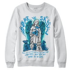 Military Blue 4s DopeSkill Sweatshirt Angels Graphic
