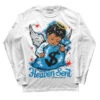 Military Blue 4s DopeSkill Long Sleeve T-Shirt Heaven Sent Graphic
