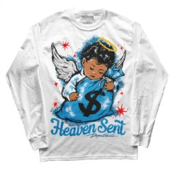 Military Blue 4s DopeSkill Long Sleeve T-Shirt Heaven Sent Graphic