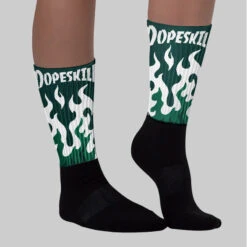 Oxidized Green 4s DopeSkill Sublimated Socks FIRE Graphic -Dopeskill Brand 1. 2c0a34a9 7be5 4119 8c72 69916226d7a7