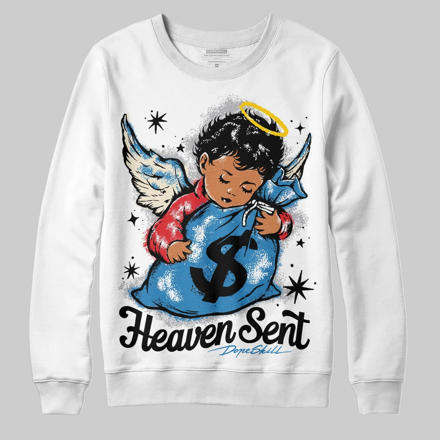 Rare Air 3s DopeSkill Sweatshirt Heaven Sent Graphic 2 Rare Air 3s DopeSkill Sweatshirt Heaven Sent Graphic - Image 2