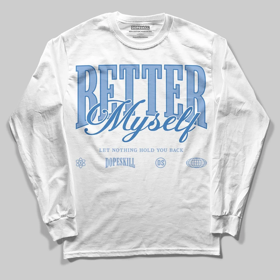 Forget Me Not 4s DopeSkill Long Sleeve T-Shirt Better Myself Graphic 1 Forget Me Not 4s DopeSkill Long Sleeve T-Shirt Better Myself Graphic