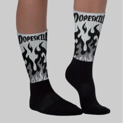 Wolf Grey 12s DopeSkill Sublimated Socks FIRE Graphic -Dopeskill Brand 1. 80329529 a454 42d7 80b4 3c93e1db088d