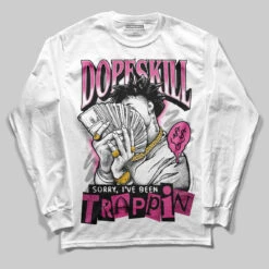 Kayano 14 Cream Sweet Pink DopeSkill Long Sleeve T-Shirt Sorry I've Been Trappin Graphic