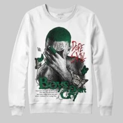 Pine Green 13s DopeSkill Sweatshirt Boys Don't Cry Graphic