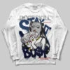 Summit White Navy 4s DopeSkill Long Sleeve T-Shirt Stay It Busy Graphic
