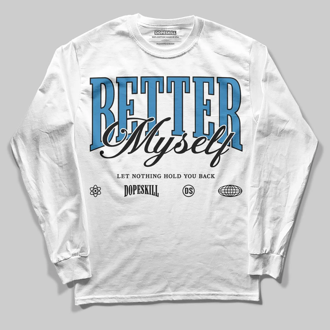 Rare Air 3s DopeSkill Long Sleeve T-Shirt Better Myself Graphic 2 Rare Air 3s DopeSkill Long Sleeve T-Shirt Better Myself Graphic - Image 2