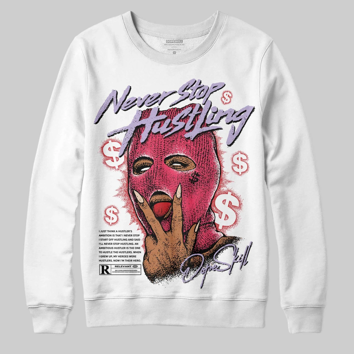 Peanut Butter Jelly 5s DopeSkill Sweatshirt Never Stop Hustling Graphic 1 Peanut Butter Jelly 5s DopeSkill Sweatshirt Never Stop Hustling Graphic