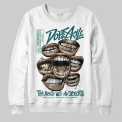 Gel 1130 White Dark Neptune DopeSkill Sweatshirt The Mouth With No Droughts Graphic