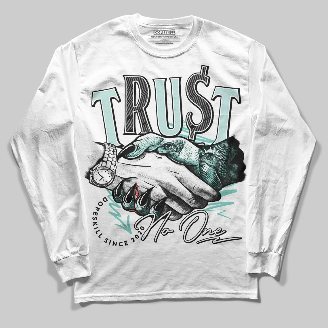 Igloo 11s DopeSkill Long Sleeve T-Shirt Trust No One Graphic 1 Igloo 11s DopeSkill Long Sleeve T-Shirt Trust No One Graphic
