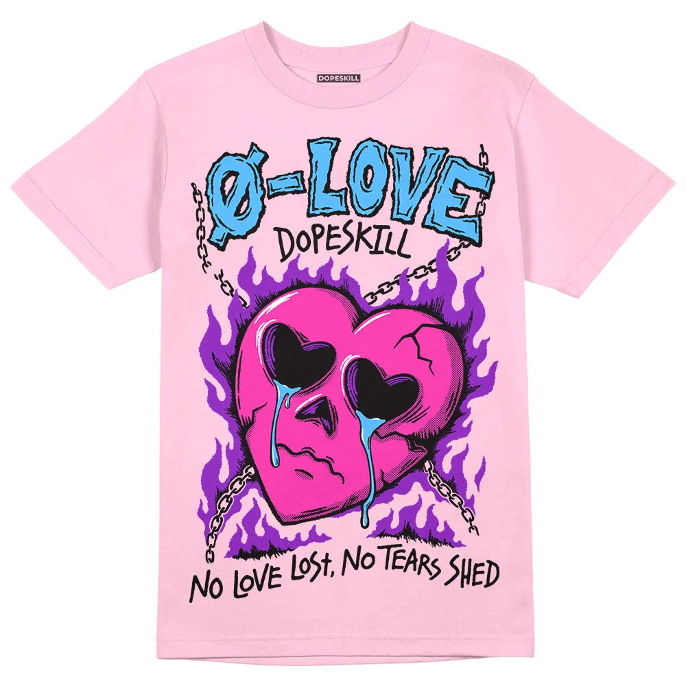 Pink Collection DopeSkill Pink T-shirt Crying Heart Graphic 1 Pink Collection DopeSkill Pink T-shirt Crying Heart Graphic