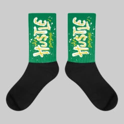 Lucky Green 5s DopeSkill Sublimated Socks Hustle Graphic