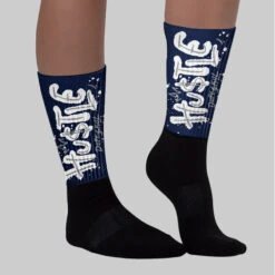 Midnight Navy 3s DopeSkill Sublimated Socks Hustle Graphic -Dopeskill Brand 12. ac4d21fc 9a59 464c be1f 4995e7f82782