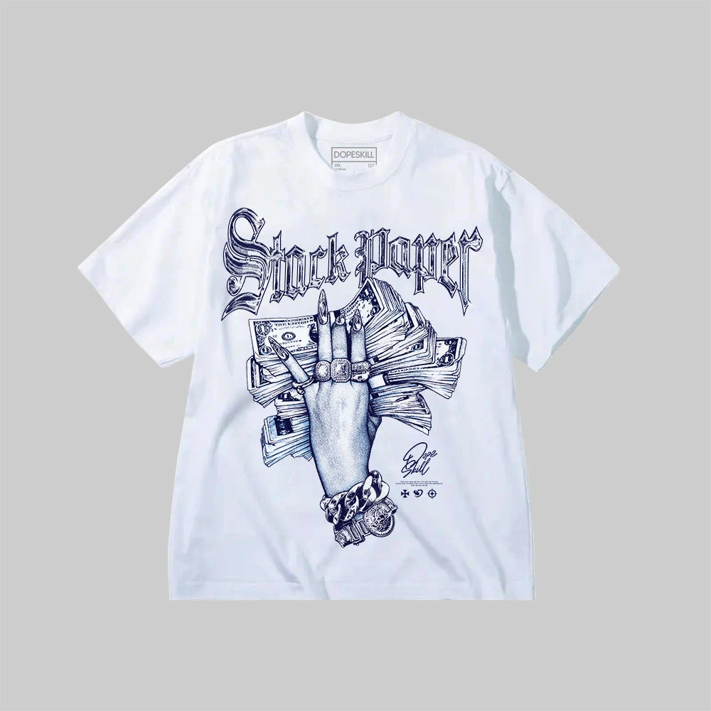 Stack Paper University Blue Graphic DopeSkill Premium T-Shirt 1 Stack Paper University Blue Graphic DopeSkill Premium T-Shirt
