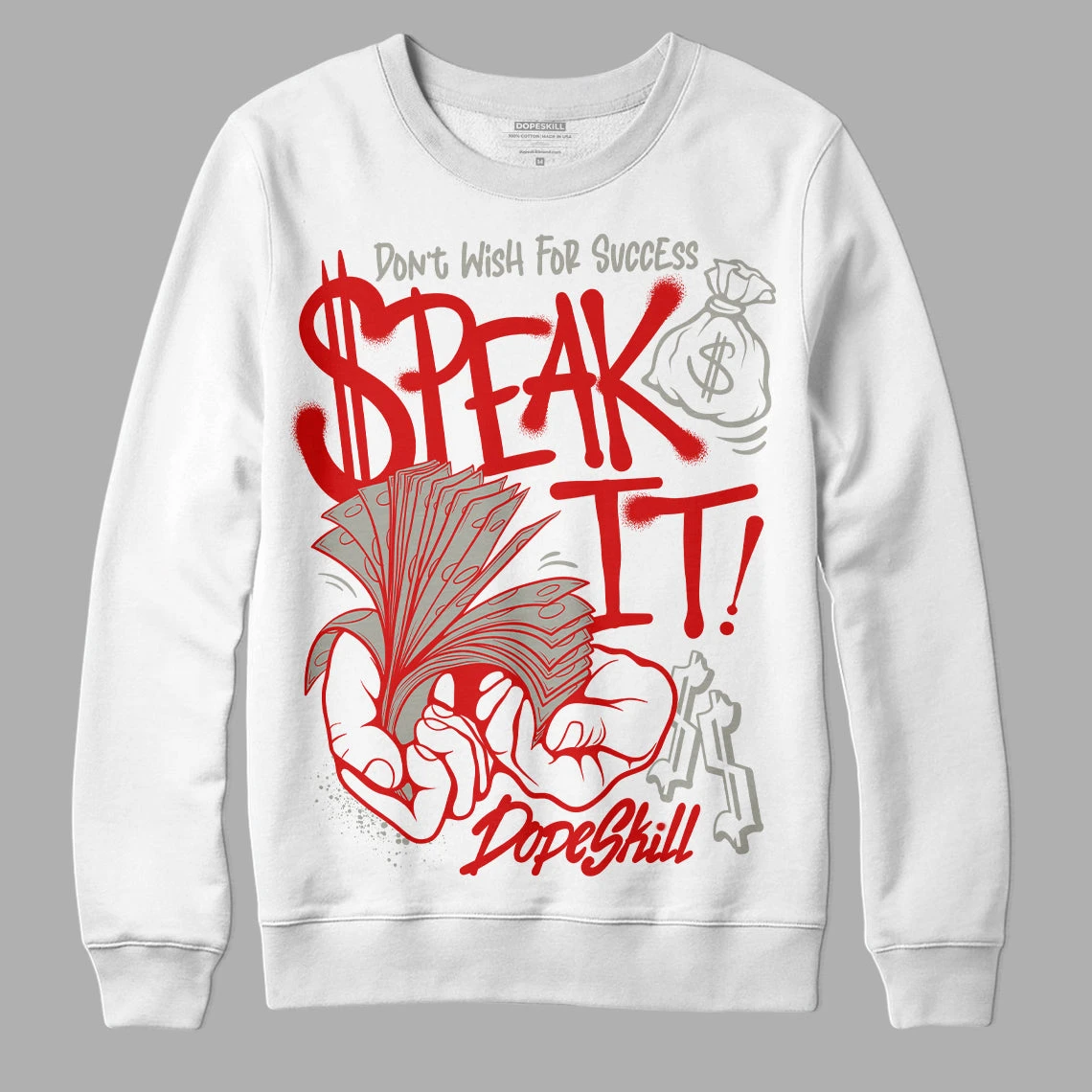 Fire Red 3s DopeSkill Sweatshirt Speak It Graphic 1 Fire Red 3s DopeSkill Sweatshirt Speak It Graphic