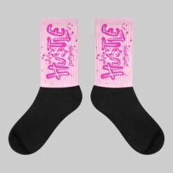 Triple Pink Dunk DopeSkill Sublimated Socks Hustle Graphic