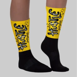 Yellow Ochre 6s DopeSkill Sublimated Socks Hustle Graphic -Dopeskill Brand 19. 2acd6d77 214f 4fed b3d7 2d23660f7e01