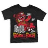 Red Thunder 4s DopeSkill Toddler Kids T-shirt Born To Be Rich Graphic