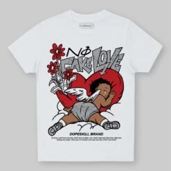 White Cement 4s DopeSkill Toddler Kids T-shirt No Fake Love Graphic