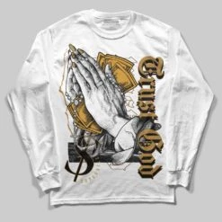 Wheat 13s DopeSkill Long Sleeve T-Shirt Trust God Graphic