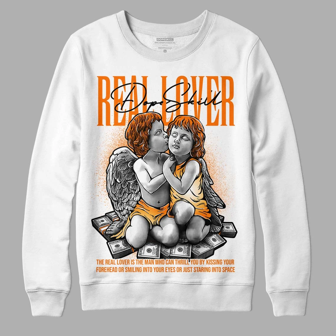 Dunk Low Magma Orange DopeSkill Sweatshirt Real Lover Graphic 1 Dunk Low Magma Orange DopeSkill Sweatshirt Real Lover Graphic