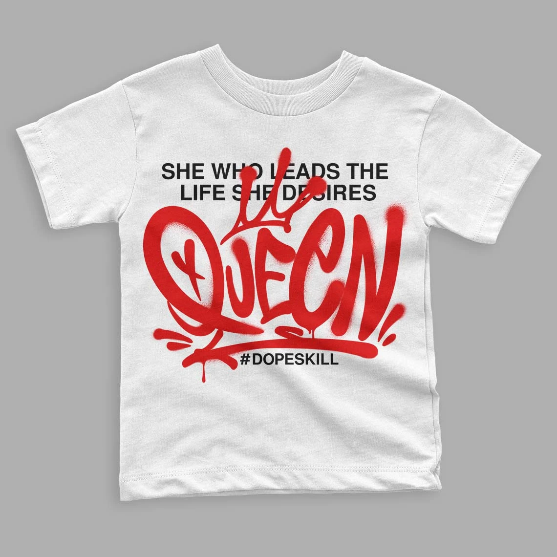 Red Cement 4S DopeSkill Toddler Kids T-shirt Queen Graphic 1 Red Cement 4S DopeSkill Toddler Kids T-shirt Queen Graphic