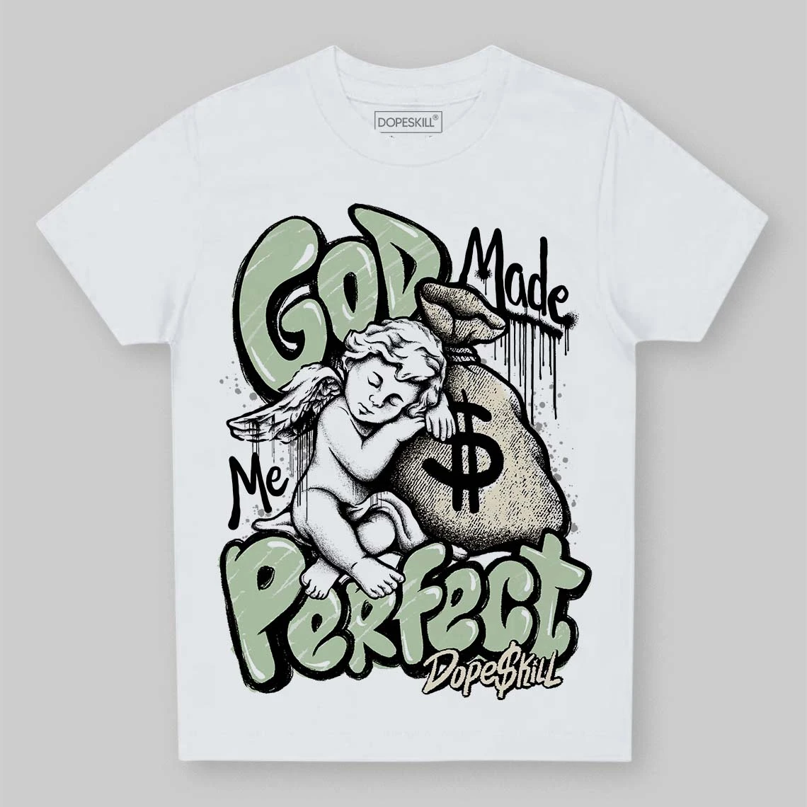 Seafoam 4s 2025 DopeSkill Toddler Kids T-shirt God Made Me Perfect Graphic 2 Seafoam 4s 2025 DopeSkill Toddler Kids T-shirt God Made Me Perfect Graphic - Image 2