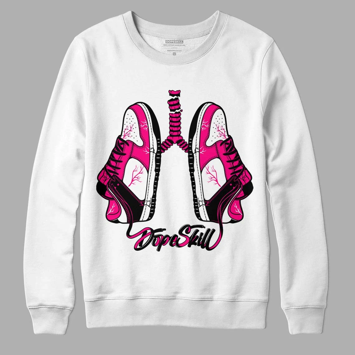 Fierce Pink 1s DopeSkill Sweatshirt Breathe Graphic 1 Fierce Pink 1s DopeSkill Sweatshirt Breathe Graphic