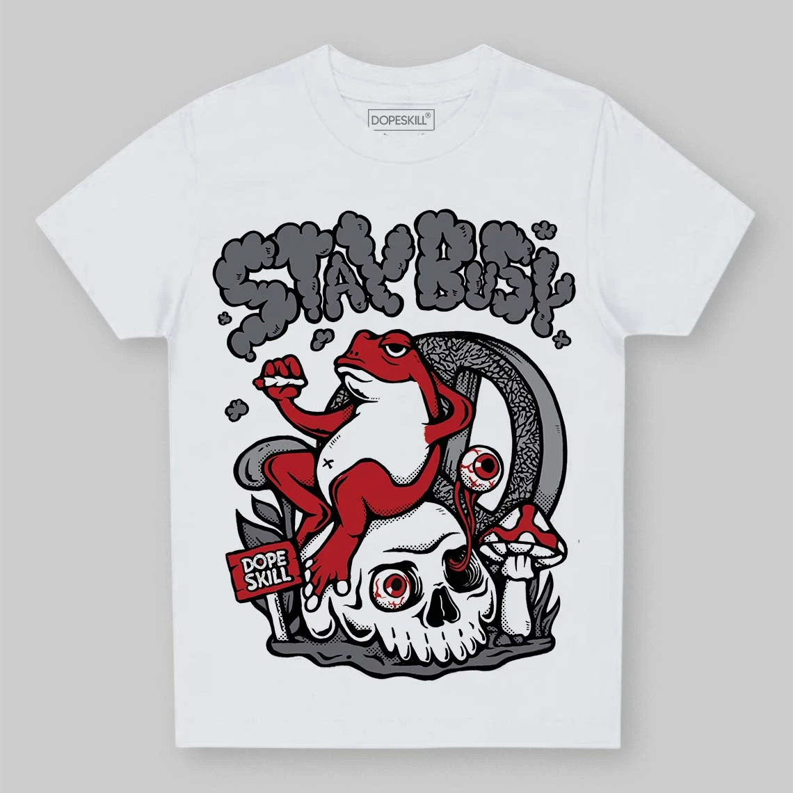 Cement Grey 3s DopeSkill Toddler Kids T-shirt Stay Busy Graphic 1 Cement Grey 3s DopeSkill Toddler Kids T-shirt Stay Busy Graphic