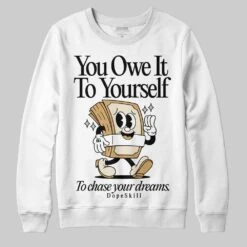 Reverse Metallic 5s DopeSkill Sweatshirt Owe It To Yourself Graphic