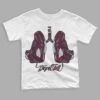 Burgundy 5s DopeSkill Toddler Kids T-shirt Breathe Graphic