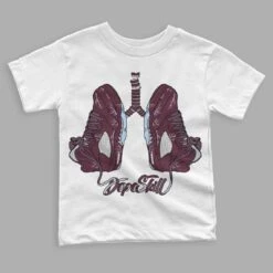 Burgundy 5s DopeSkill Toddler Kids T-shirt Breathe Graphic