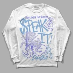 University Blue Collection DopeSkill Long Sleeve T-Shirt Speak It Graphic