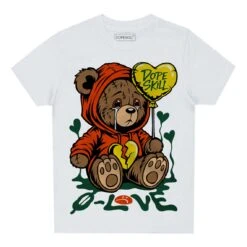 Dunk Team Dark Green Orange DopeSkill Toddler Kids T-shirt Broken Bear Graphic