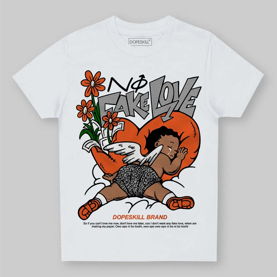 Georgia Peach 3s DopeSkill Toddler Kids T-shirt No Fake Love Graphic 2 Georgia Peach 3s DopeSkill Toddler Kids T-shirt No Fake Love Graphic - Image 2