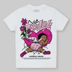 Pink Collection DopeSkill Toddler Kids T-shirt No Fake Love Graphic