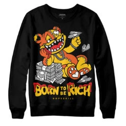 Yellow Collection DopeSkill Sweatshirt Born To Be Rich Graphic