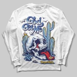 University Blue Collection DopeSkill Long Sleeve T-Shirt God Got Me Graphic