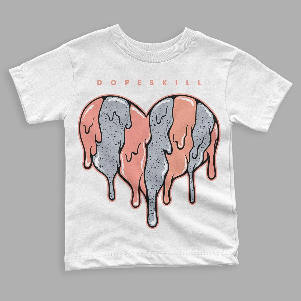 Crimson Bliss 5s DopeSkill Toddler Kids T-shirt Slime Drip Heart Graphic 1 Crimson Bliss 5s DopeSkill Toddler Kids T-shirt Slime Drip Heart Graphic