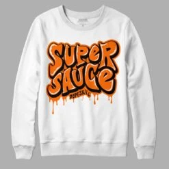 Orange Black White DopeSkill Sweatshirt Super Sauce Graphic