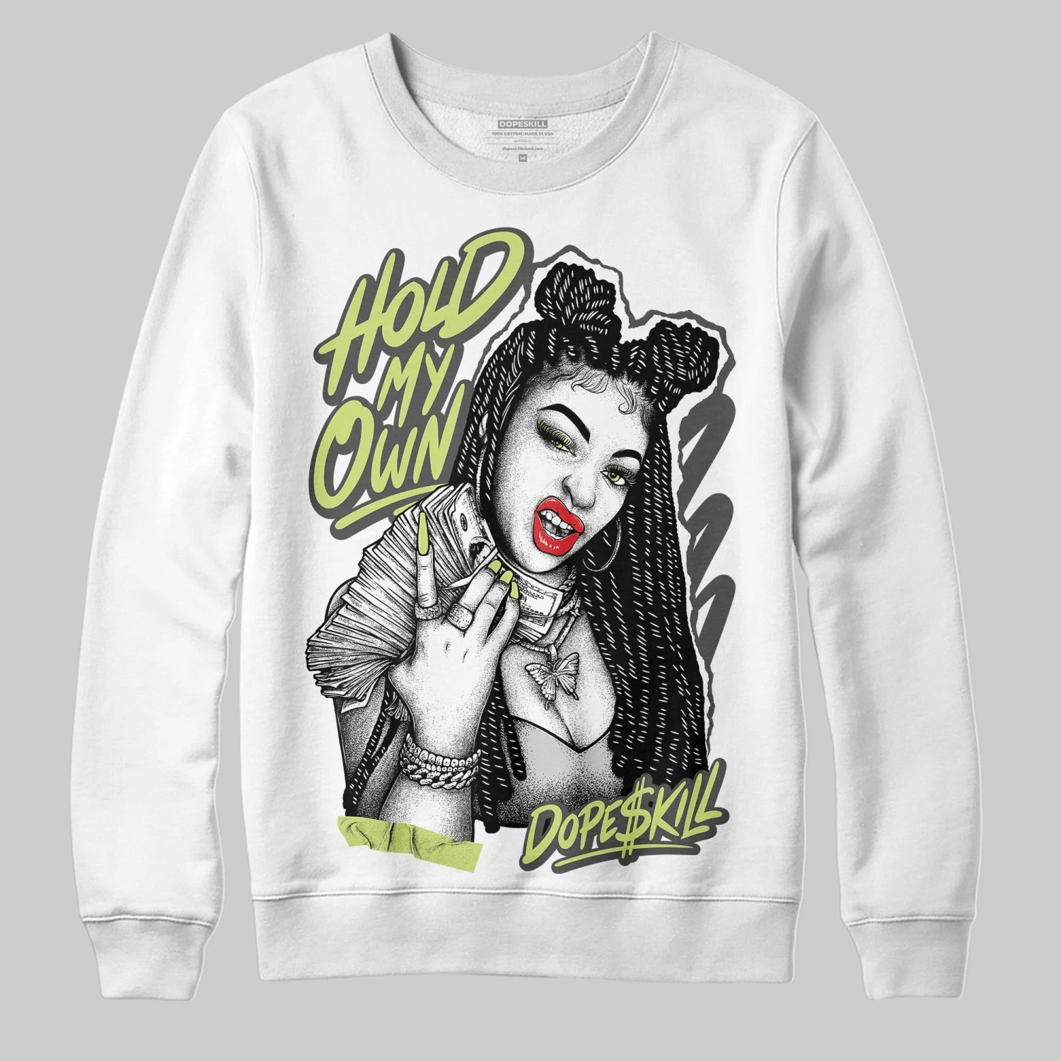 Light Lemon Twist 4s DopeSkill Sweatshirt New H.M.O Graphic 2 Light Lemon Twist 4s DopeSkill Sweatshirt New H.M.O Graphic - Image 2