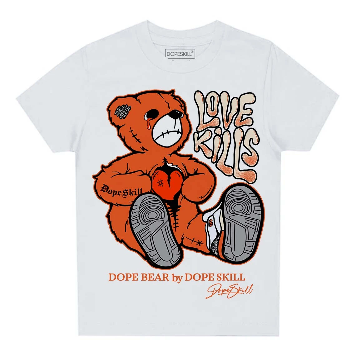 Georgia Peach 3s DopeSkill Toddler Kids T-shirt Love Kills Graphic 2 Georgia Peach 3s DopeSkill Toddler Kids T-shirt Love Kills Graphic - Image 2