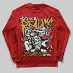 Red Collection DopeSkill Long Sleeve T-Shirt Distorted Realms Graphic -Dopeskill Brand 1 5fdd2669 192c 4a68 bb8d c37cda68f173