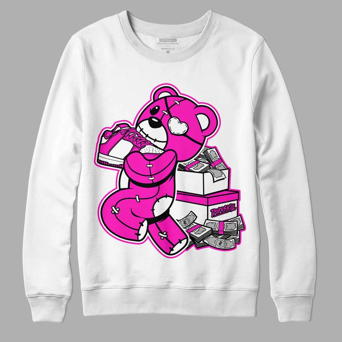 Dunk Low Active Fuchsia DopeSkill Sweatshirt Bear Steals Sneaker Graphic 1 Dunk Low Active Fuchsia DopeSkill Sweatshirt Bear Steals Sneaker Graphic