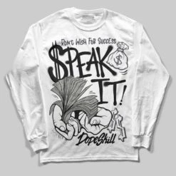 Black Cat 3s DopeSkill Long Sleeve T-Shirt Speak It Graphic