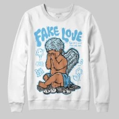 Legend Blue 11s DopeSkill Sweatshirt False Love Graphic
