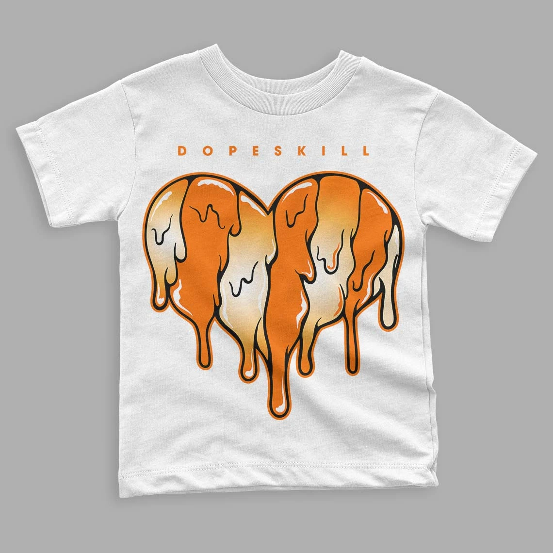 Dunk Low Magma Orange DopeSkill Toddler Kids T-shirt Slime Drip Heart Graphic 1 Dunk Low Magma Orange DopeSkill Toddler Kids T-shirt Slime Drip Heart Graphic