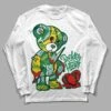 Lucky Green 5s DopeSkill Long Sleeve T-Shirt Broken Heart Graphic