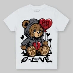 Cement Grey 3s DopeSkill Toddler Kids T-shirt Broken Bear Graphic