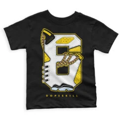Yellow Ochre 6s DopeSkill Toddler Kids T-shirt No.6 Graphic